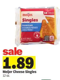 Meijer Meijer Cheese Singles offer