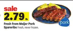 Meijer Meijer Pork Spareribs offer