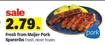 Meijer Meijer Pork Spareribs offer