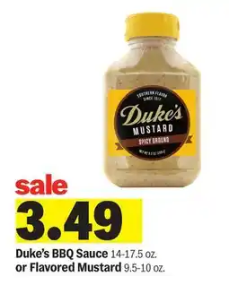 Meijer Duke's BBQ Sauce 14-17.5 oz. or Flavored Mustard 9.5-10 oz offer