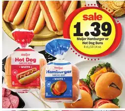 Meijer Meijer Hamburger or Hot Dog Buns offer