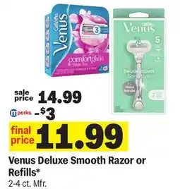 Meijer Venus Deluxe Smooth Razor or Refills offer