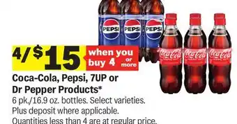 Meijer Coca-Cola, Pepsi, 7UP or Dr Pepper Products offer