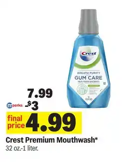 Meijer Crest Premium Mouthwash offer