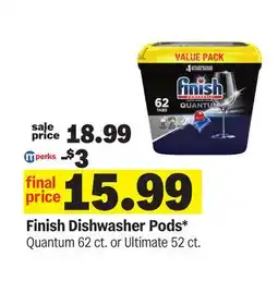 Meijer Finish Dishwasher Pods offer