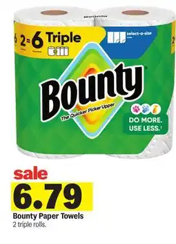 Meijer Bounty Paper Towels offer