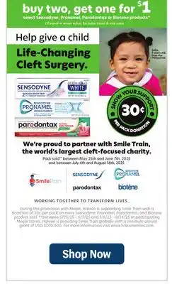 Meijer 052525 Haleon Smile Train offer