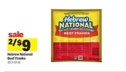 Meijer Hebrew National Beef Franks offer