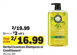 Meijer Herbal Essences Shampoos or Conditioners offer
