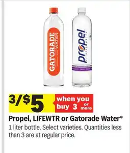 Meijer Propel, LIFEWTR or Gatorade Water offer