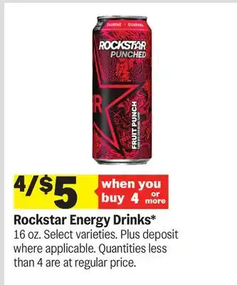 Meijer Rockstar Energy Drinks offer