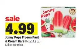 Meijer Jonny Pops Frozen Fruit & Cream Bars offer