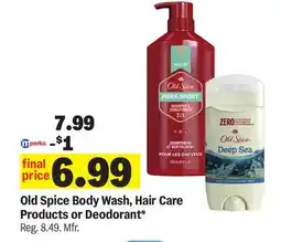 Meijer Old Spice Body Wash, Hair Care Products or Deodorant offer