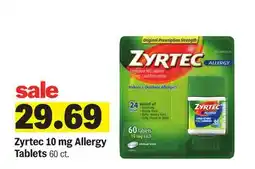 Meijer Zyrtec 10 mg Allergy Tablets offer