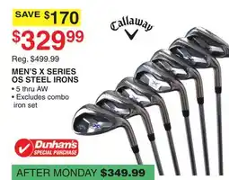 Dunham's Sports MEN'S X SERIES OS STEEL IRONS offer