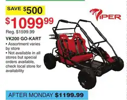 Dunham's Sports VK200 GO-KART offer