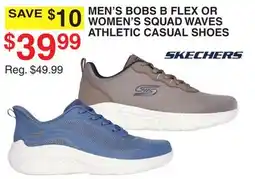 Dunham's Sports MEN'S BOBS B FLEX OR WOMEN'S SQUAD WAVES ATHLETIC CASUAL SHOES offer