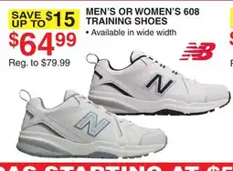 Dunham's Sports MEN'S OR WOMEN'S 608 TRAINING SHOES offer