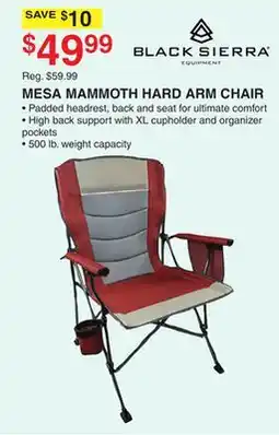 Dunham's Sports MESA MAMMOTH HARD ARM CHAIR offer