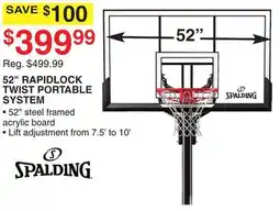 Dunham's Sports 52 RAPIDLOCK TWIST PORTABLE SYSTEM offer