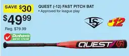 Dunham's Sports QUEST (- 12) FAST PITCH BAT offer