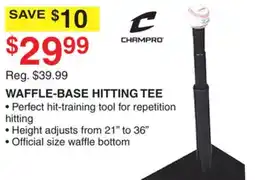 Dunham's Sports WAFFLE-BASE HITTING TEE offer