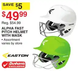 Dunham's Sports EASTON ALPHA FAST PITCH HELMET WITH MASK offer