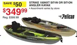 Dunham's Sports PELICAN STRIKE 100NXT SIT-IN OR SIT-ON ANGLER KAYAK offer
