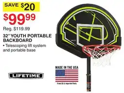 Dunham's Sports 32 YOUTH PORTABLE BACKBOARD offer
