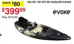 Dunham's Sports EVOKE VALOR 100 SIT-ON ANGLER KAYAK offer