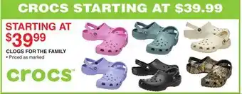 Dunham's Sports CLOGS FOR THE FAMILY offer