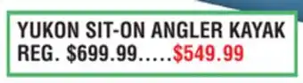 Dunham's Sports YUKON SIT-ON ANGLER KAYAK offer