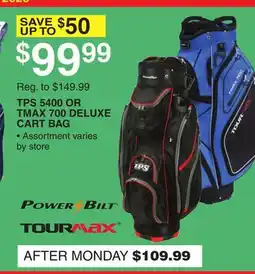 Dunham's Sports TPS 5400 OR TMAX 700 DELUXE CART BAG offer