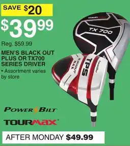 Dunham's Sports MEN'S BLACK OUT PLUS OR TX700 SERIES DRIVER offer