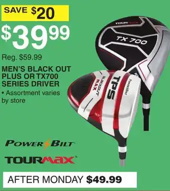 Dunham's Sports MEN'S BLACK OUT PLUS OR TX700 SERIES DRIVER offer