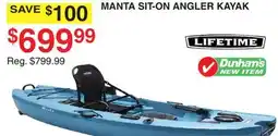 Dunham's Sports MANTA SIT-ON ANGLER KAYAK offer