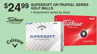 Dunham's Sports SUPERSOFT OR TRUFEEL SERIES GOLF BALLS offer