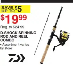 Dunham's Sports D-SHOCK SPINNING ROD AND REEL COMBO offer