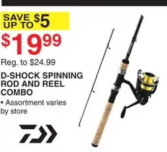 Dunham's Sports D-SHOCK SPINNING ROD AND REEL COMBO offer