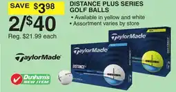 Dunham's Sports DISTANCE PLUS SERIES GOLF BALLS offer