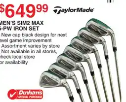 Dunham's Sports MEN'S SIM2 MAX 5-PW IRON SET offer