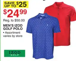 Dunham's Sports MEN'S IZOD GOLF POLO offer