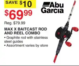 Dunham's Sports MAX X BAITCAST ROD AND REEL COMBO offer