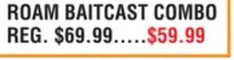 Dunham's Sports ROAM BAITCAST COMBO offer