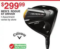 Dunham's Sports CALLAWAY MEN'S ROGUE ST DRIVER offer