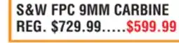 Dunham's Sports S&W FPC 9MM CARBINE offer