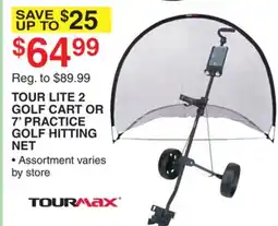 Dunham's Sports TOUR LITE 2 GOLF CART OR 7' PRACTICE GOLF HITTING NET offer