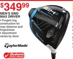 Dunham's Sports MEN'S SIM2 MAX DRIVER offer