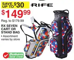 Dunham's Sports RX SEVEN CART OR STAND BAG offer