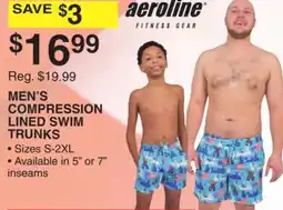 Dunham's Sports MEN'S COMPRESSION LINED SWIM TRUNKS offer